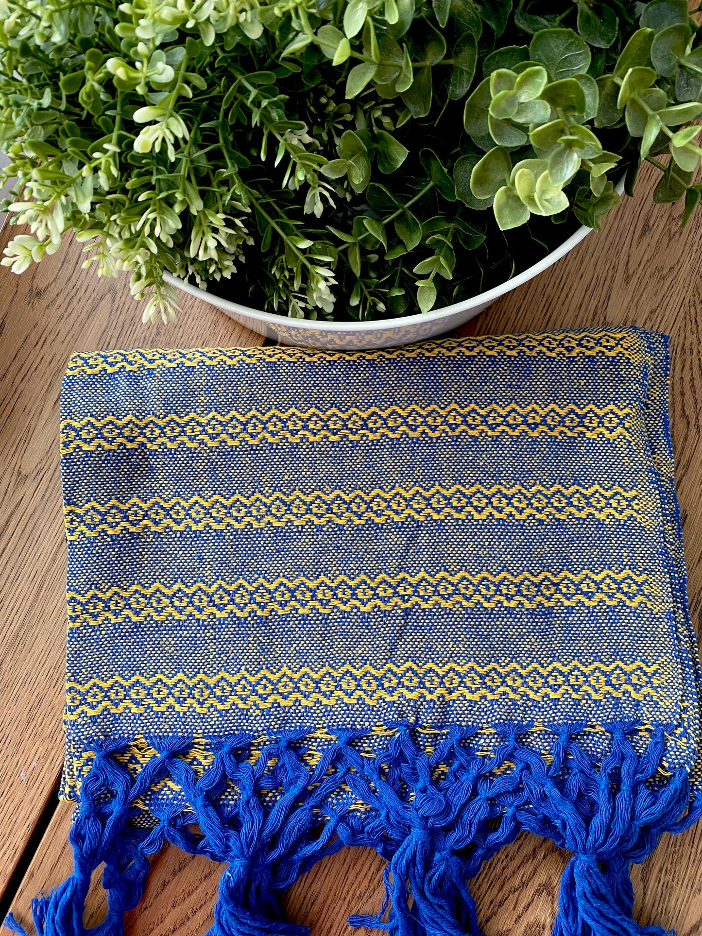 Mexican Rebozo Shawl - Blue Heaven - Lola My Love