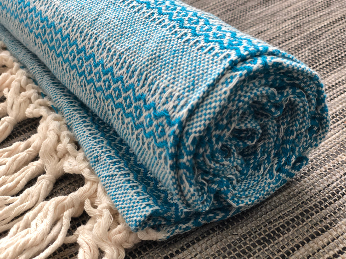 Mexican Rebozo Shawl - Blue Dreams - Lola My Love