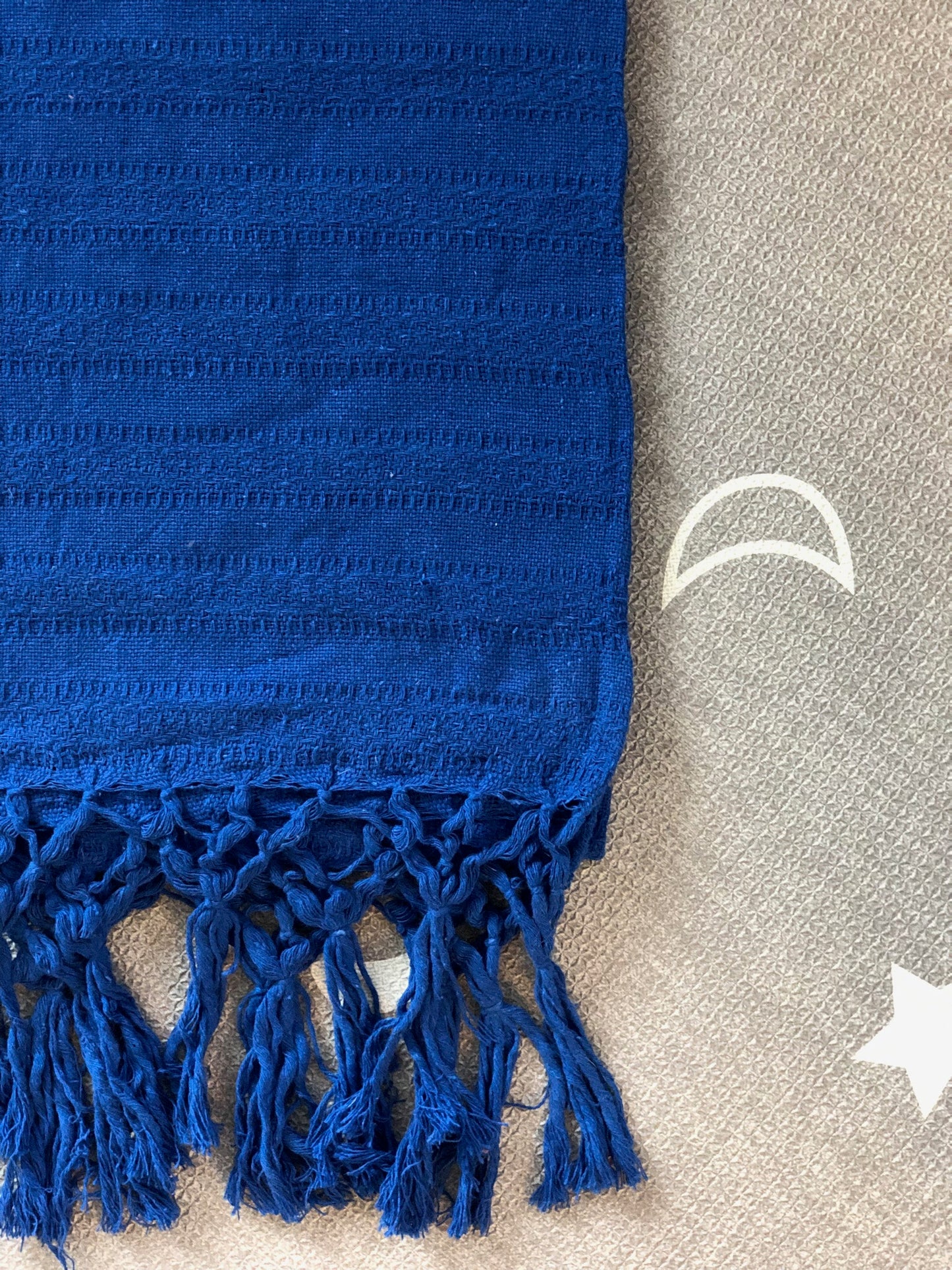 Mexican Rebozo Shawl - Blue Mockingbird - Lola My Love