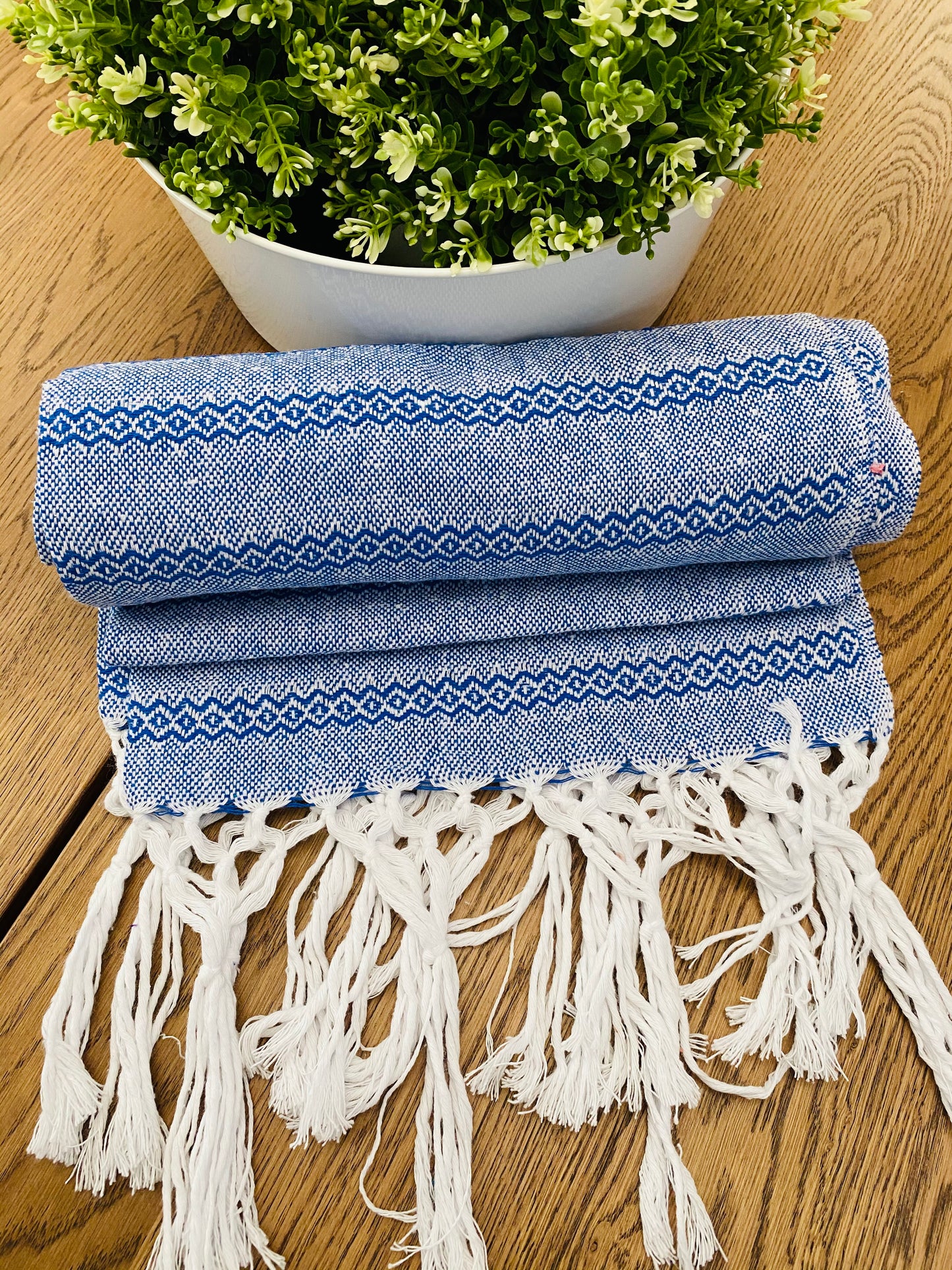 Mexican Rebozo Shawl - Ocean Waves - Lola My Love