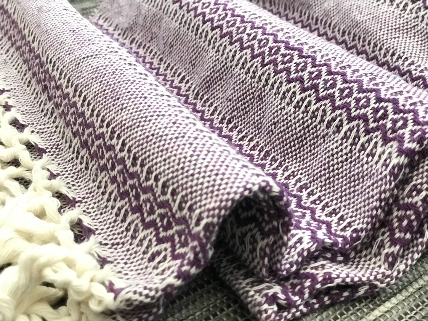 Mexican Rebozo Shawl - Purple Dreams - Lola My Love