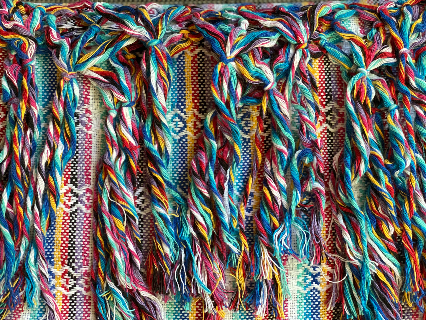 Mexican Rebozo Shawl - Mexican Candy Rainbow - Rebozo Shop Lola My Love