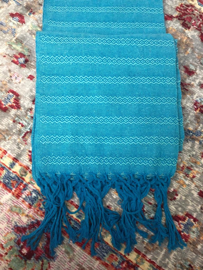 Mexican Rebozo Shawl & Baby Carrier - Blue Aqua - Rebozo Shop Lola My Love