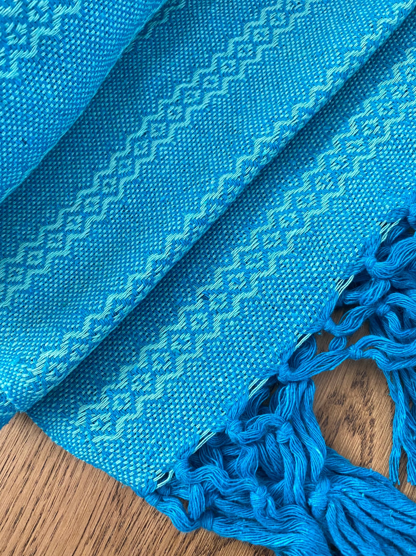 Mexican Rebozo Shawl & Baby Carrier - Blue Aqua - Rebozo Shop Lola My Love