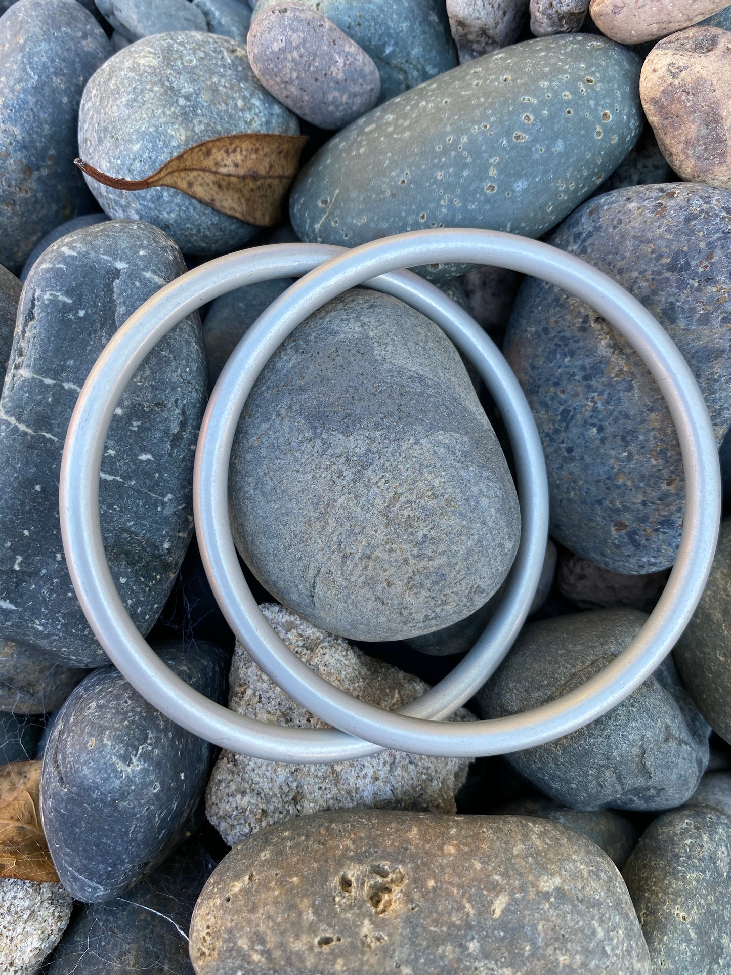 Large Aluminum Sling Ring - Silver Rebozo Shop Lola My Love