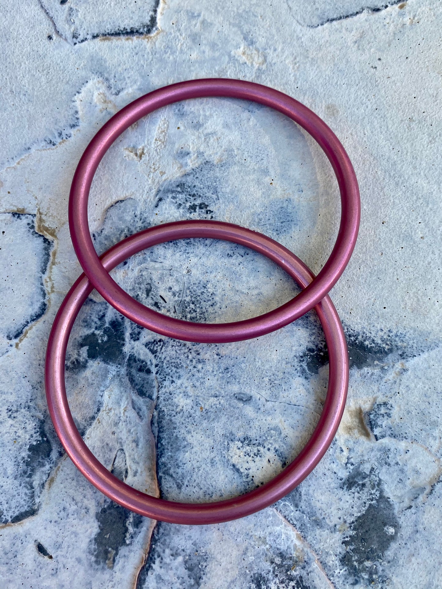Large Aluminum Sling Ring - Pink Rebozo Shop Lola My Love