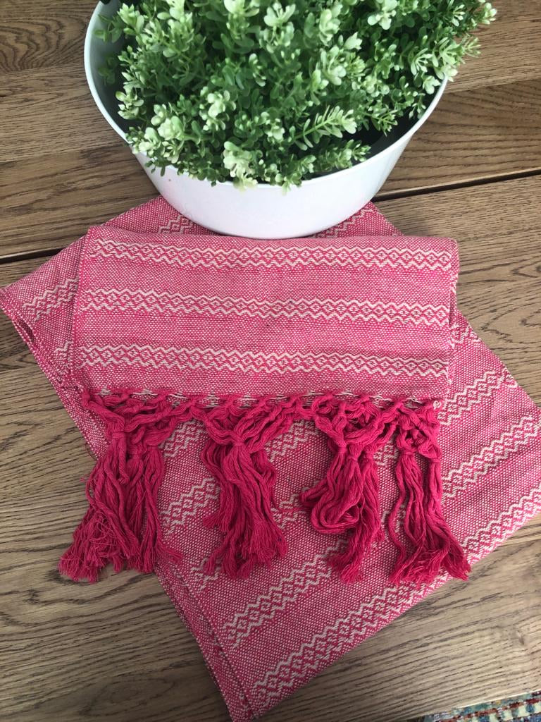 Mexican Rebozo Shawl - Strawberry Love - Lola My Love