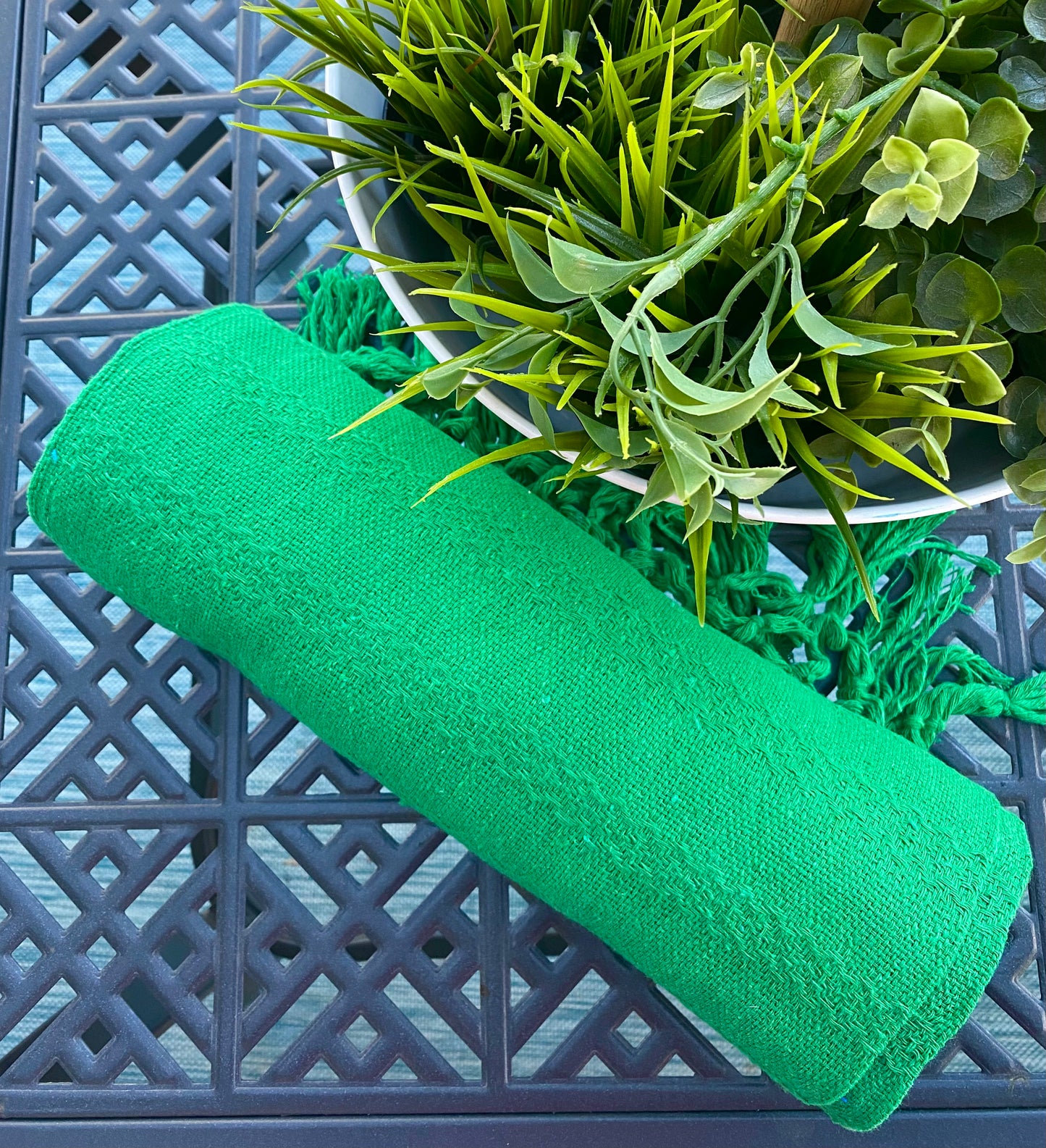 Mexican Cotton Rebozo & Baby Wrap - Emerald