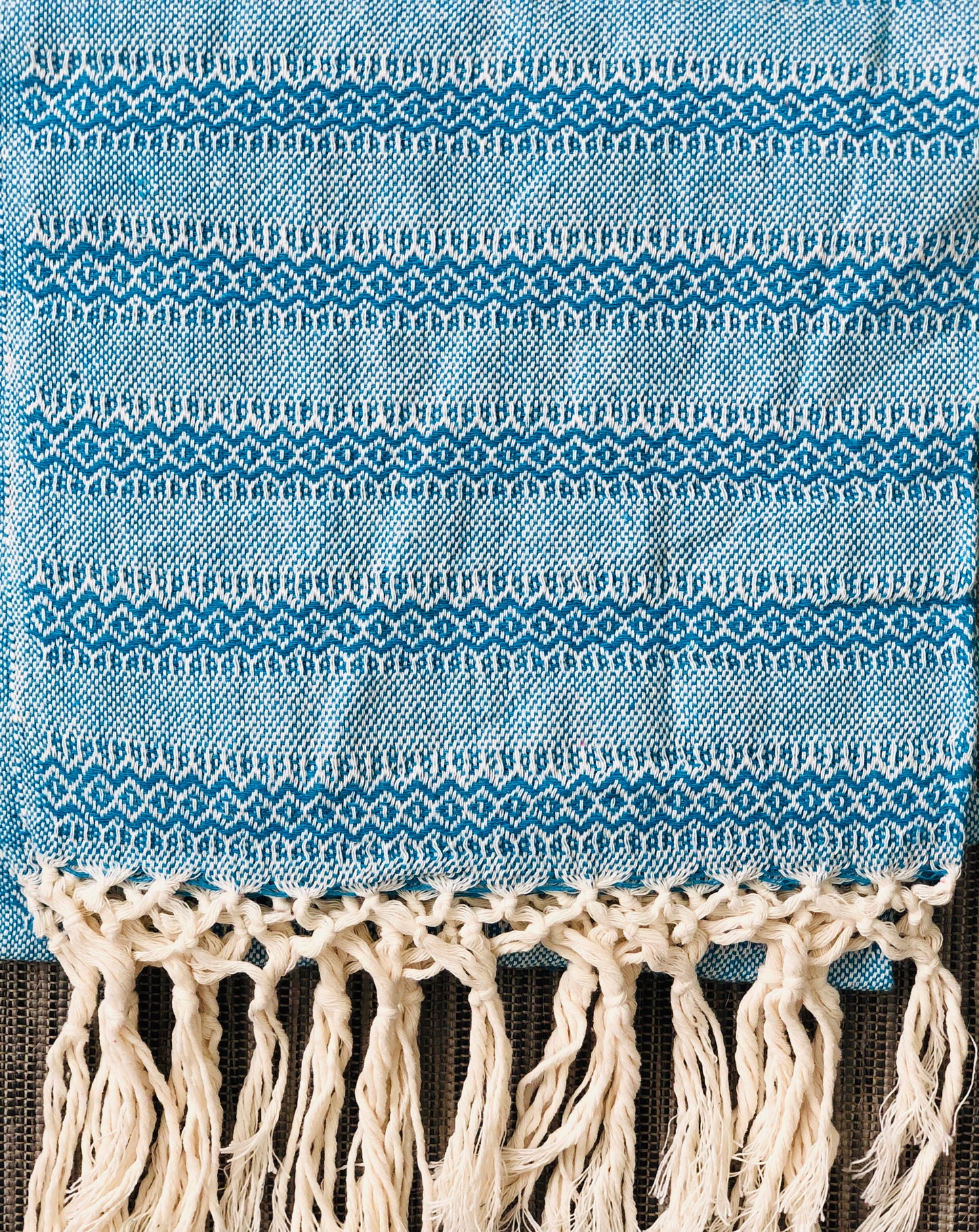 Mexican Rebozo Shawl - Blue Dreams - Lola My Love