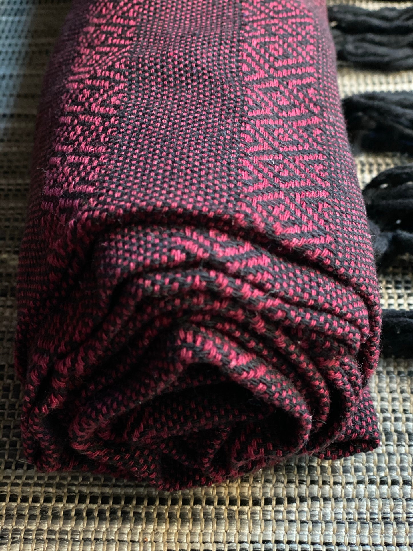 Mexican Rebozo Shawl - Black Wine - Rebozo Shop Lola My Love