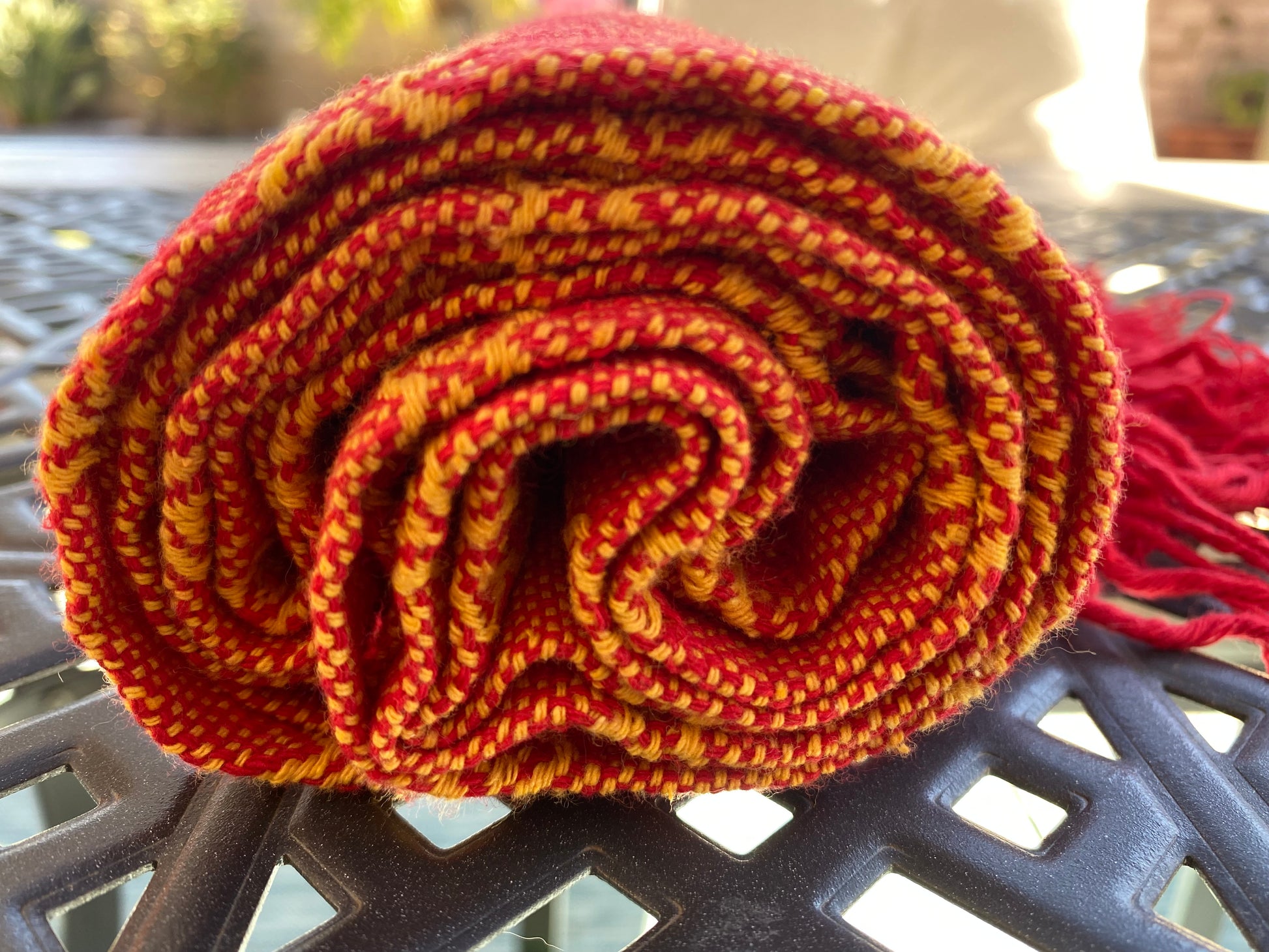 Mexican Rebozo Shawl - Fire Soul - Lola My Love