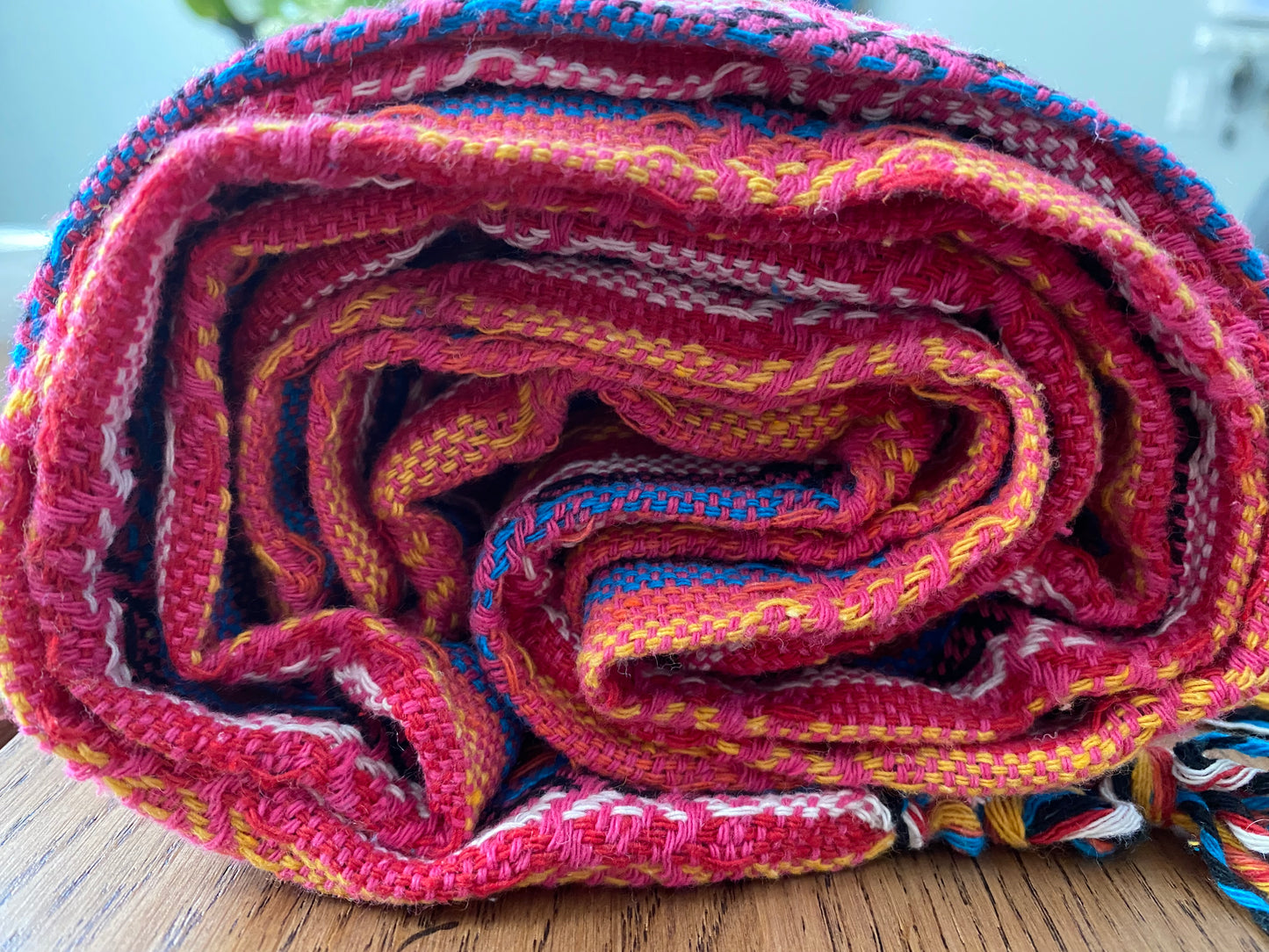 Mexican Rebozo Shawl - Rosa Rainbow - Rebozo Shop Lola My Love