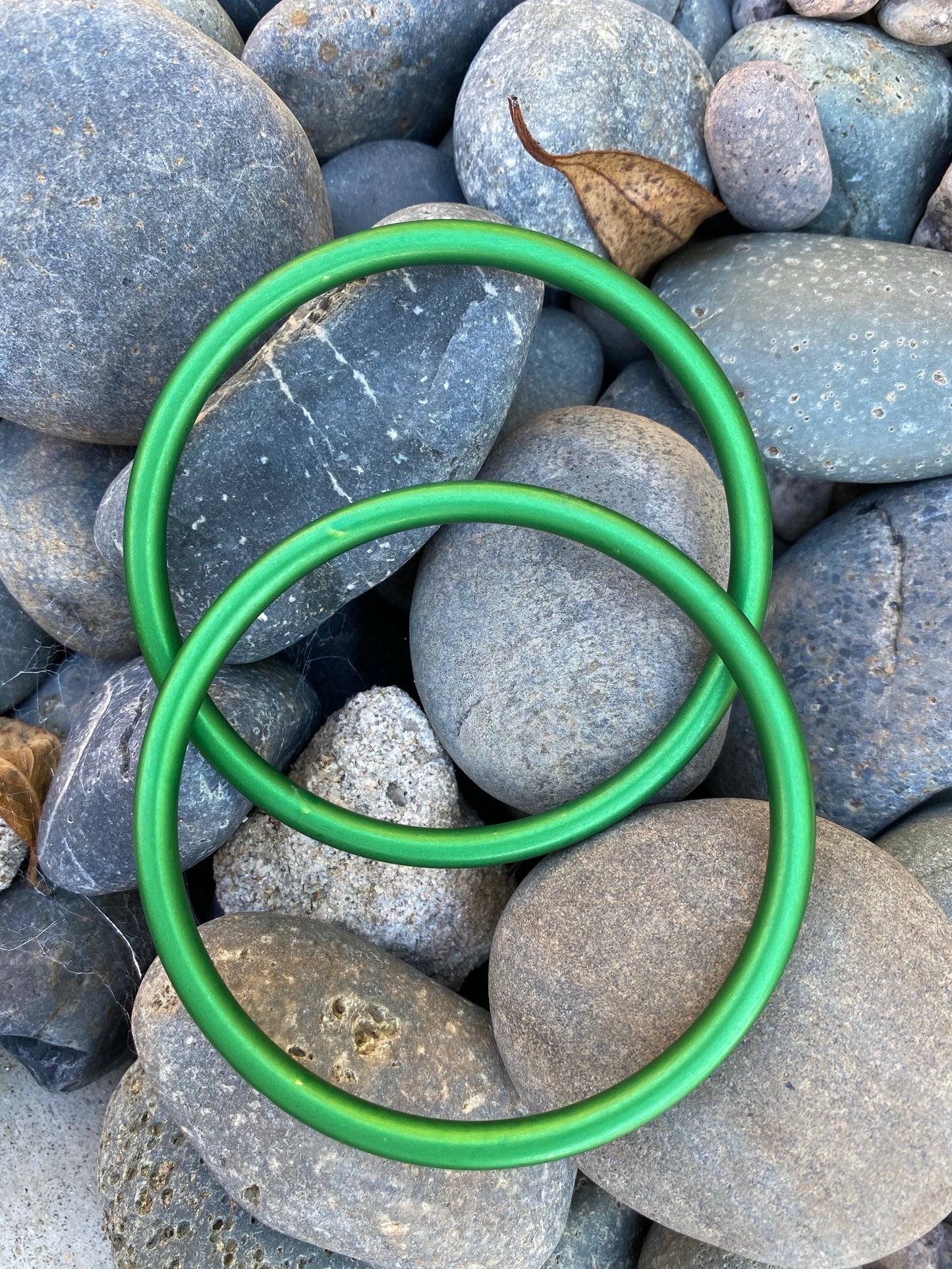 Large Aluminum Sling Ring - Green Rebozo Shop Lola My Love