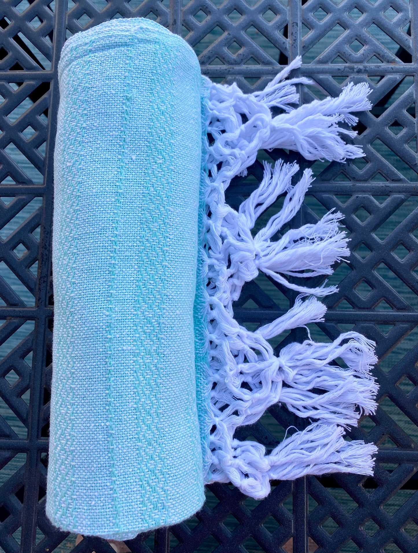 Mexican Cotton Rebozo & Baby Wrap - Summer Aqua