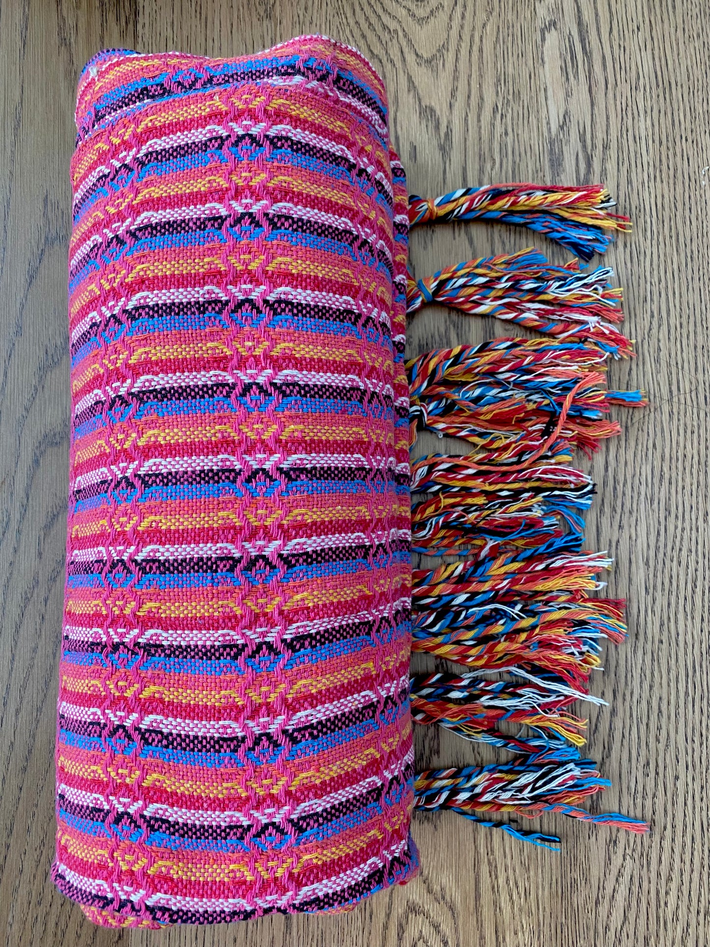 Mexican Rebozo Shawl - Rosa Rainbow - Rebozo Shop Lola My Love