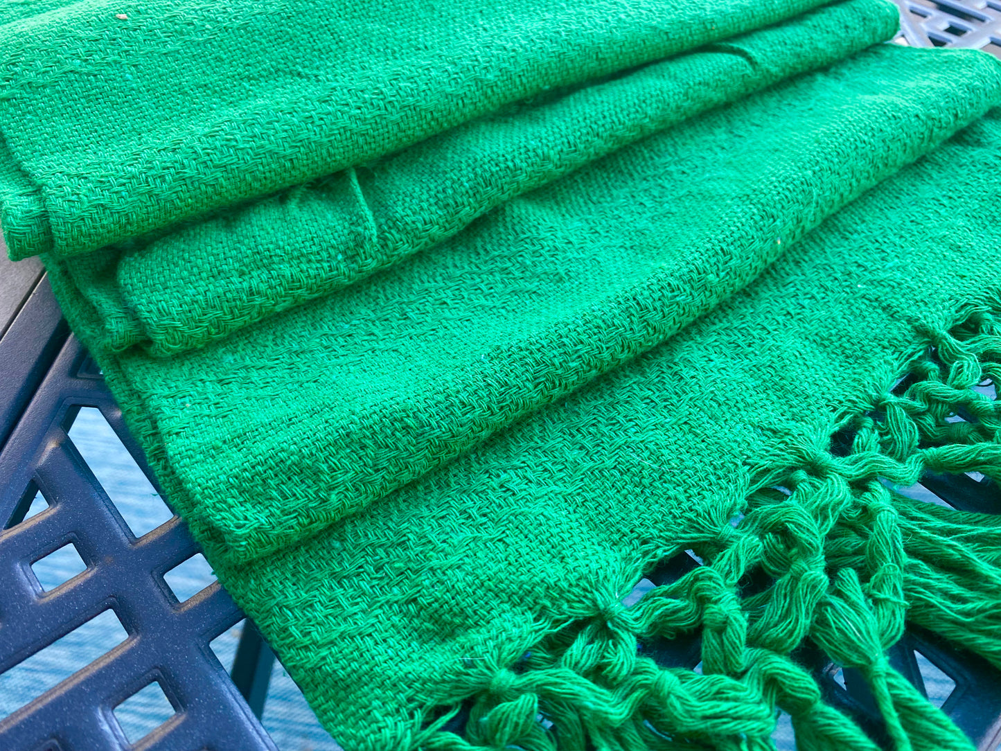 Mexican Cotton Rebozo & Baby Wrap - Emerald
