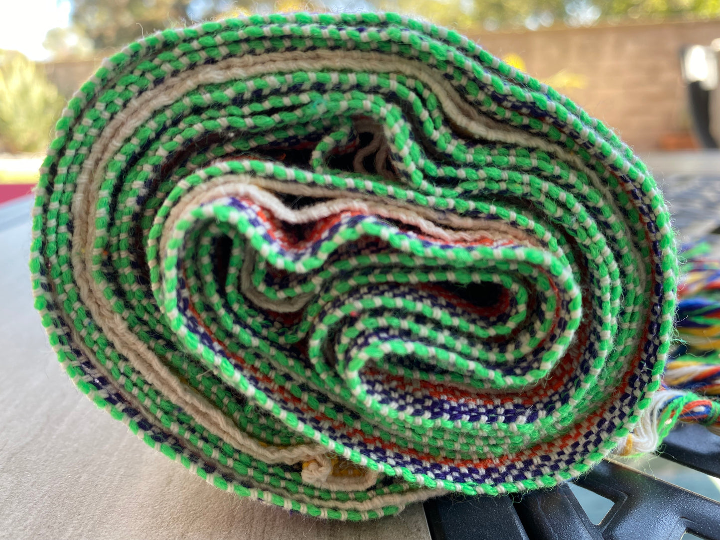 Mexican Cotton Rebozo & Baby Wrap - Bleached Rainbow