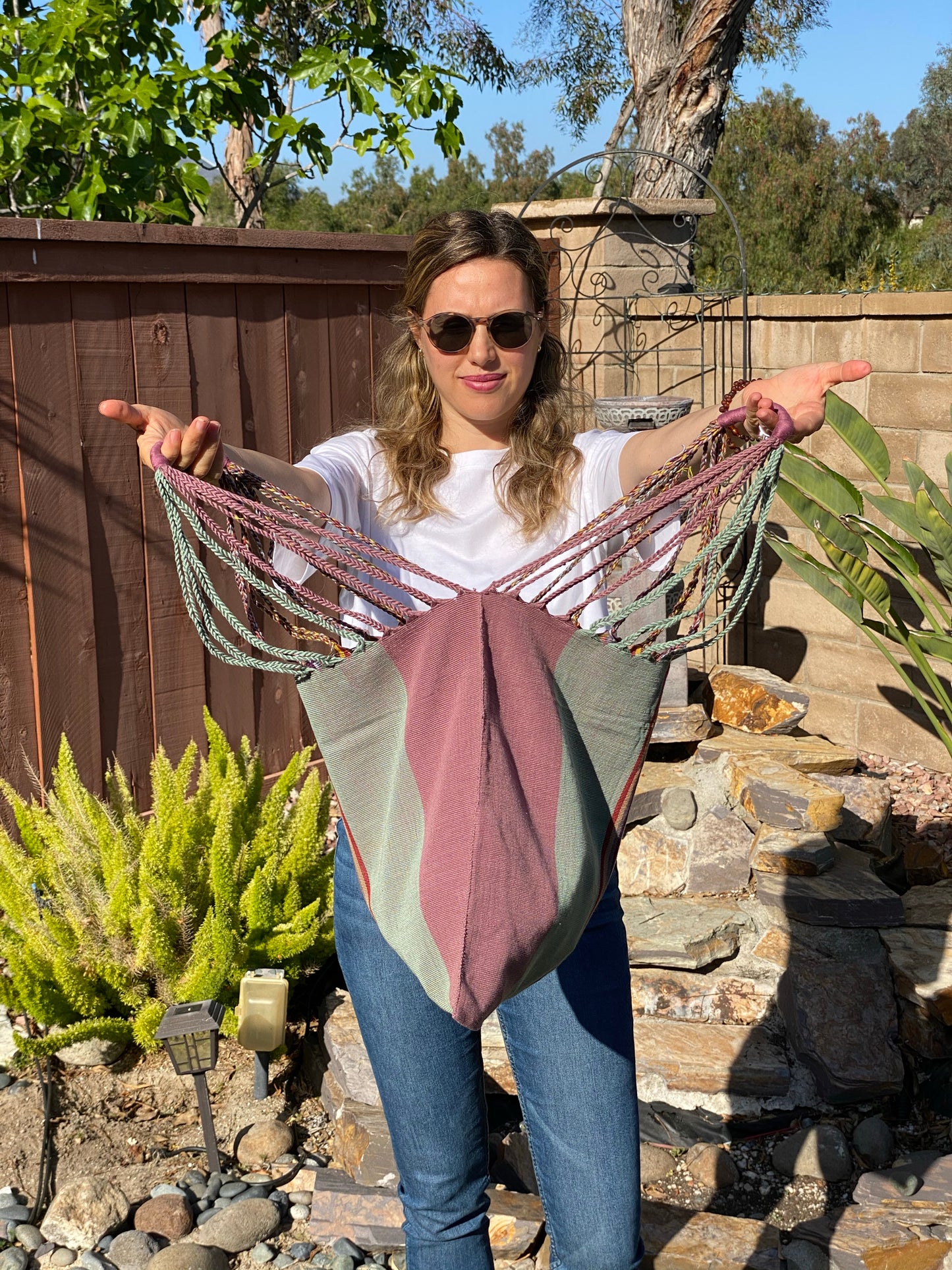 Tote Bag - Wisteria & Mint Rainbow