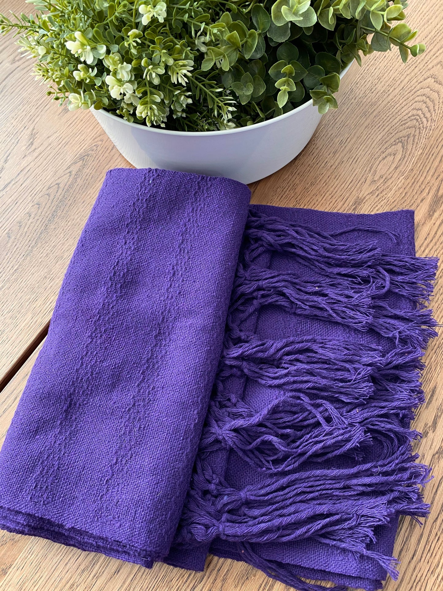 Mexican Rebozo Shawl - Purple Bloom - Rebozo Shop Lola My Love