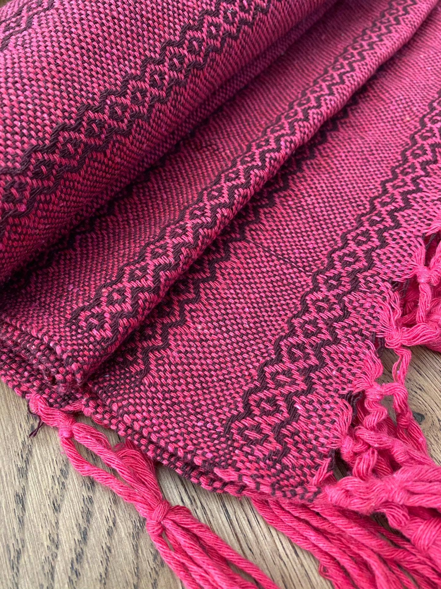 Mexican Rebozo Shawl - Strawberry Fields - Lola My Love