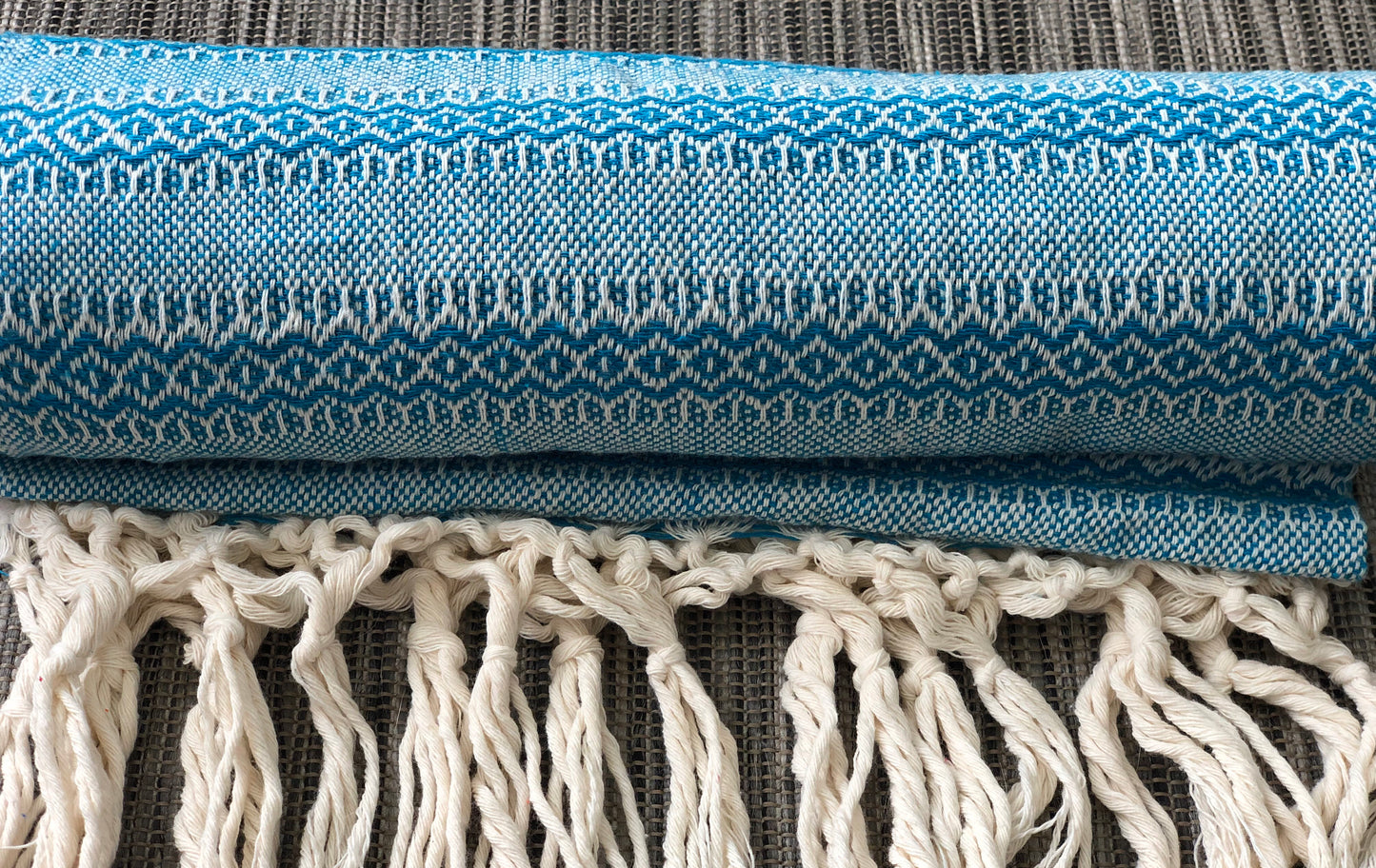 Mexican Rebozo Shawl - Blue Dreams - Lola My Love