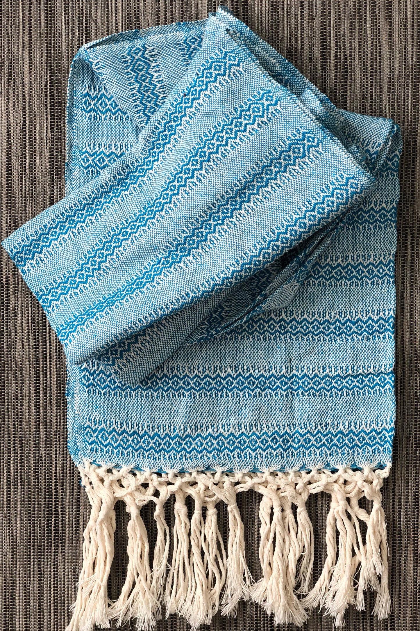 Mexican Rebozo Shawl - Blue Dreams - Lola My Love