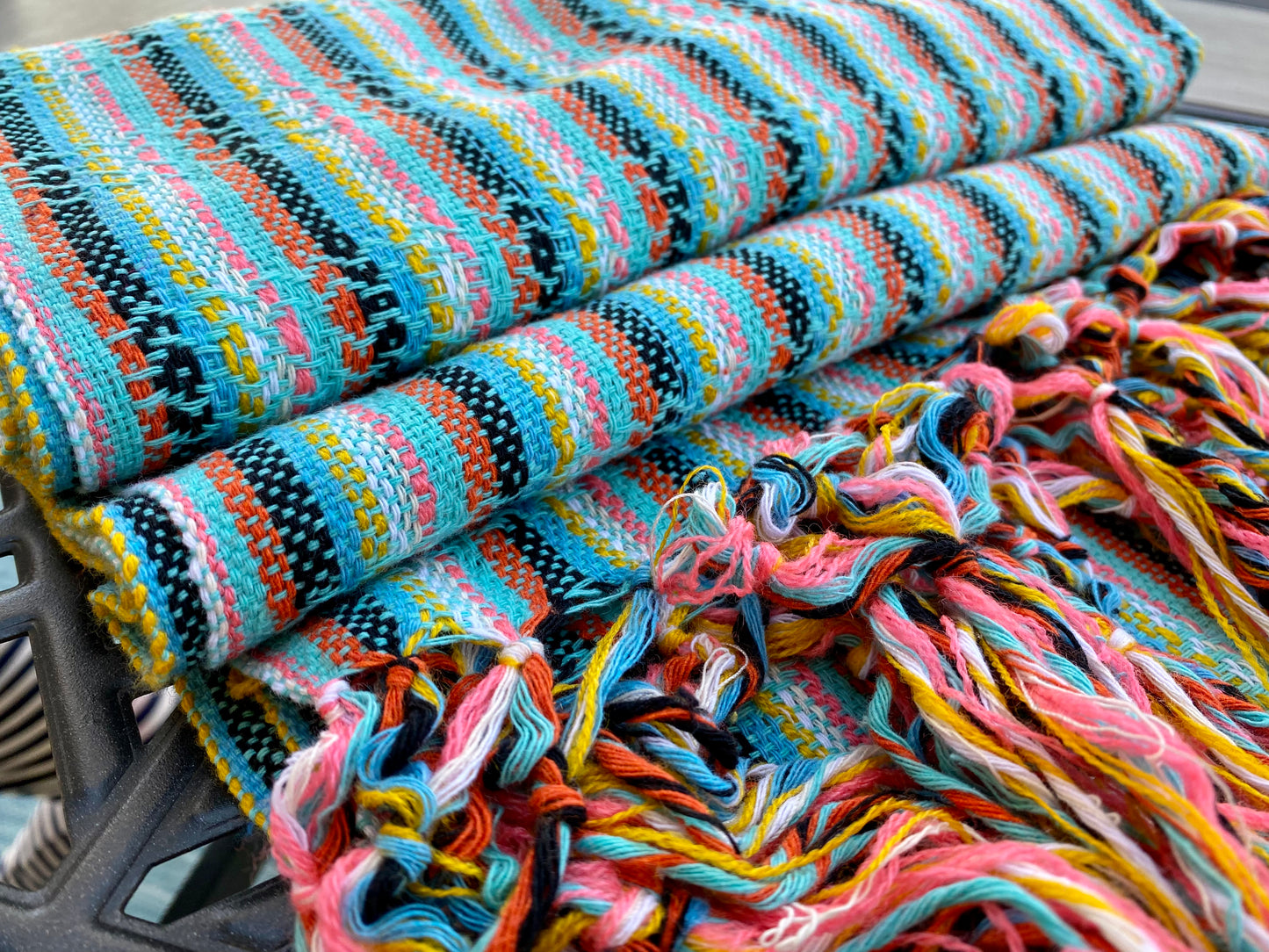 Mexican Cotton Rebozo & Baby Wrap - Soul Rainbow