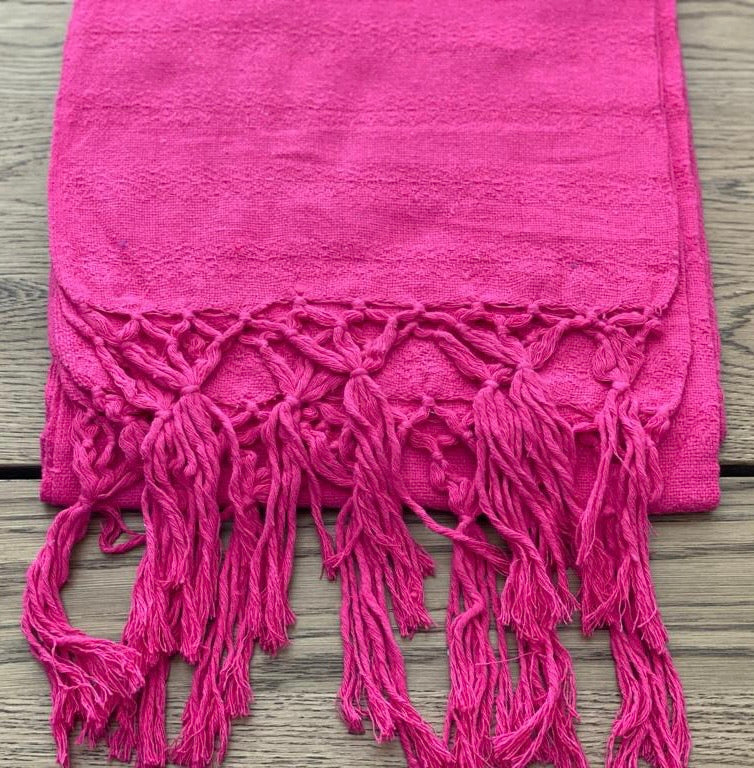 Mexican Rebozo Shawl - Solid Pink - Rebozo Shop Lola My Love