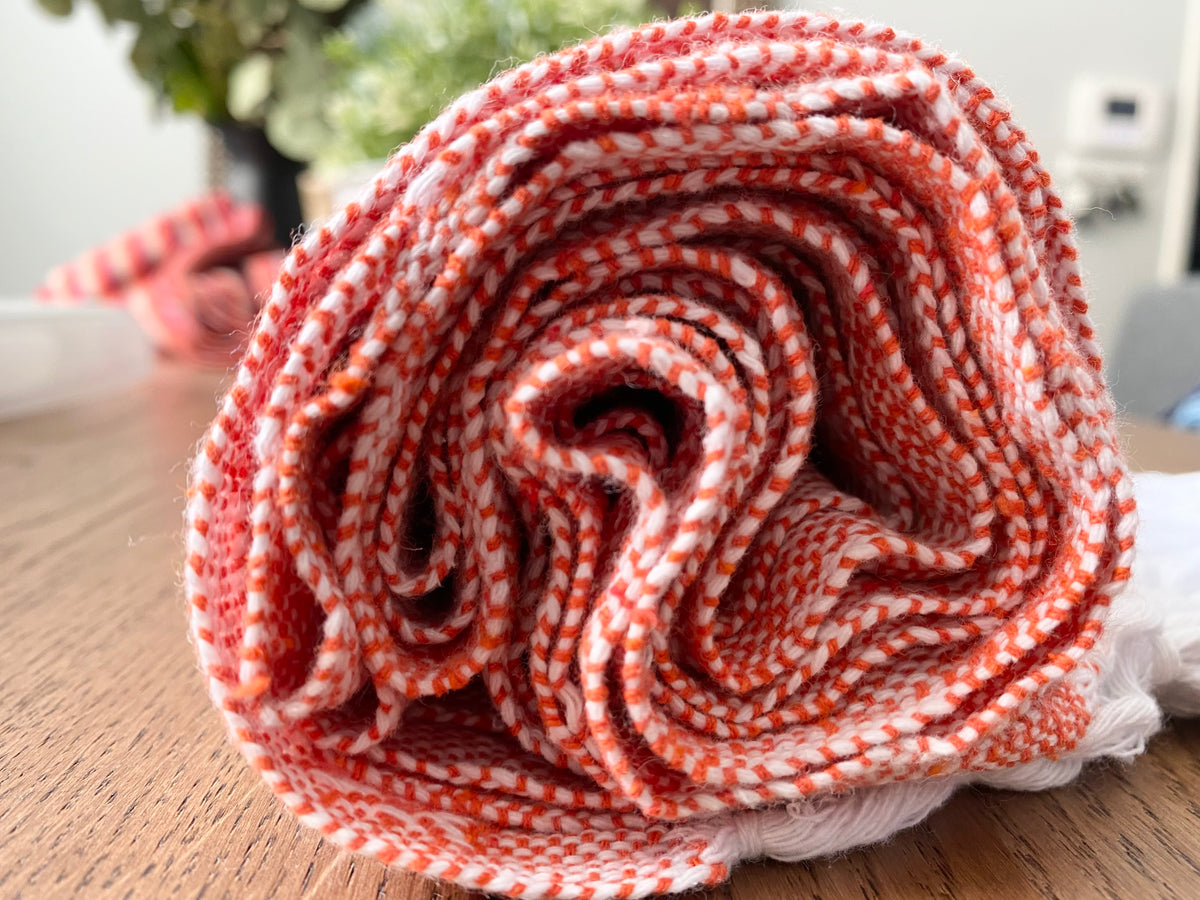 Mexican Cotton Rebozo & Baby Wrap - Orange Sunrise-Lola My Love