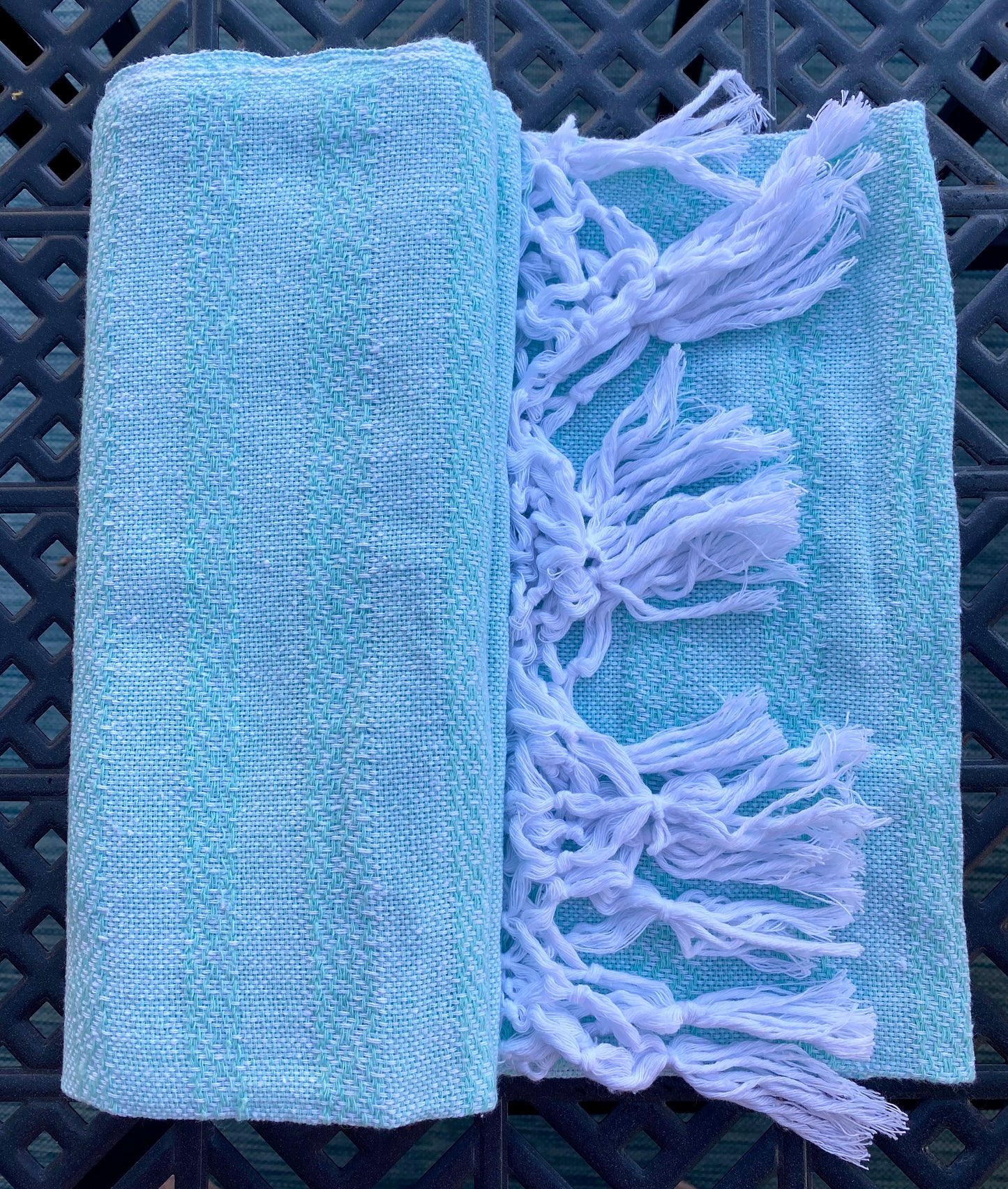 Mexican Cotton Rebozo & Baby Wrap - Summer Aqua