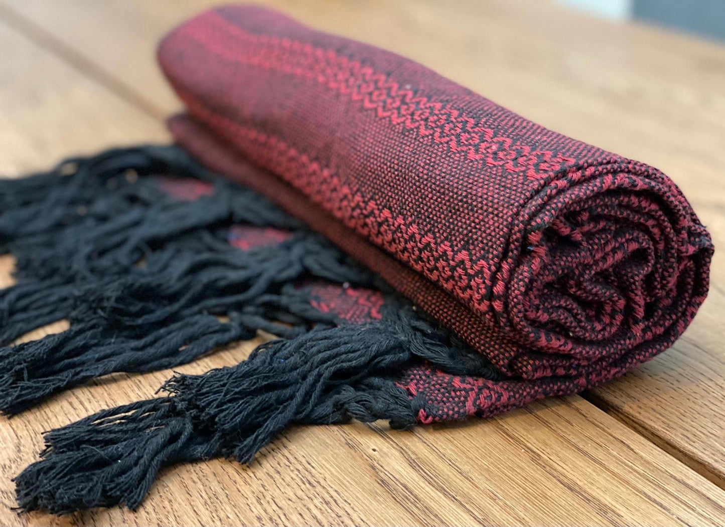 Mexican Rebozo Shawl - Black Wine - Rebozo Shop Lola My Love