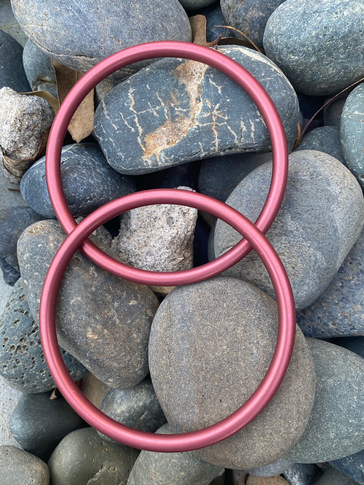 Large Aluminum Sling Ring- Pink - Rebozo Shop Lola My Love