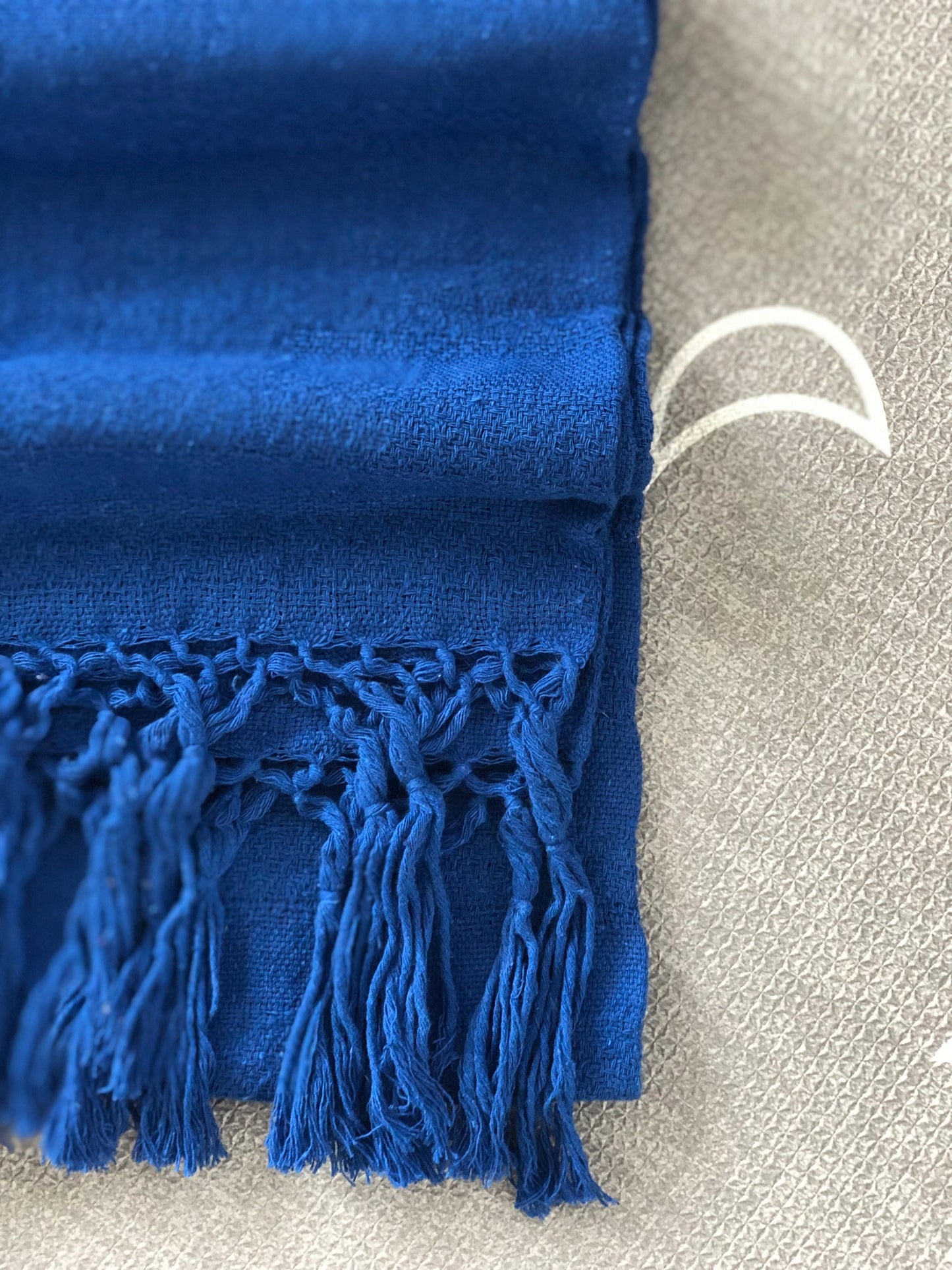 Mexican Rebozo Shawl - Blue Mockingbird - Lola My Love