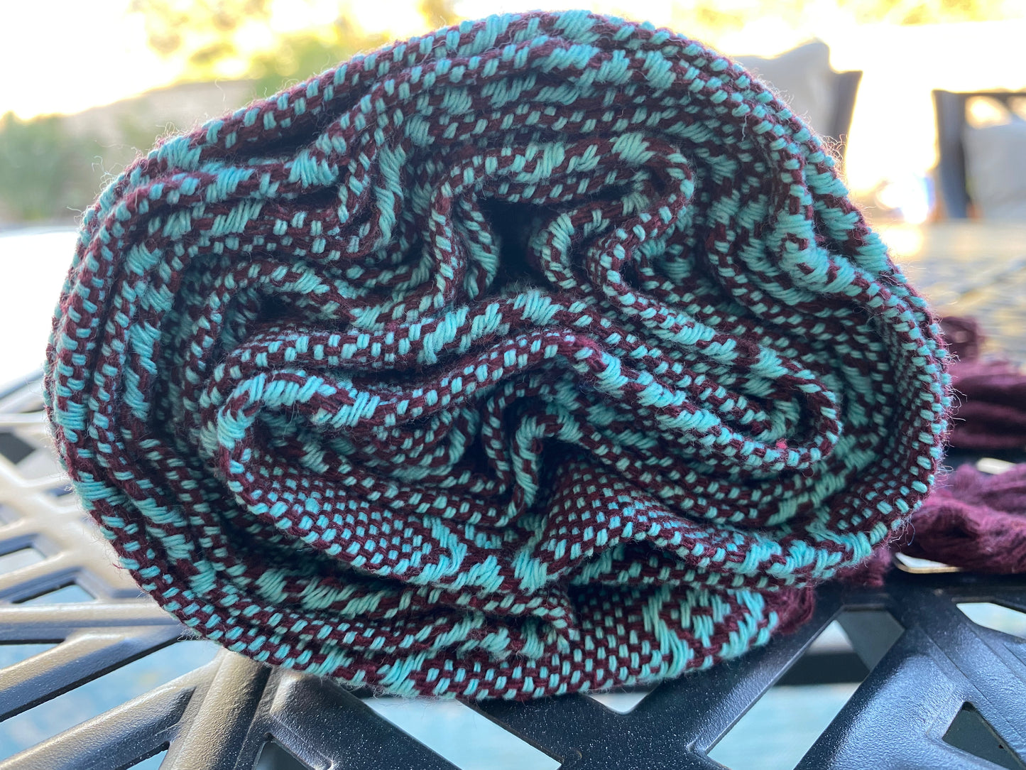 Mexican Cotton Rebozo & Baby Wrap - Celeste Wine