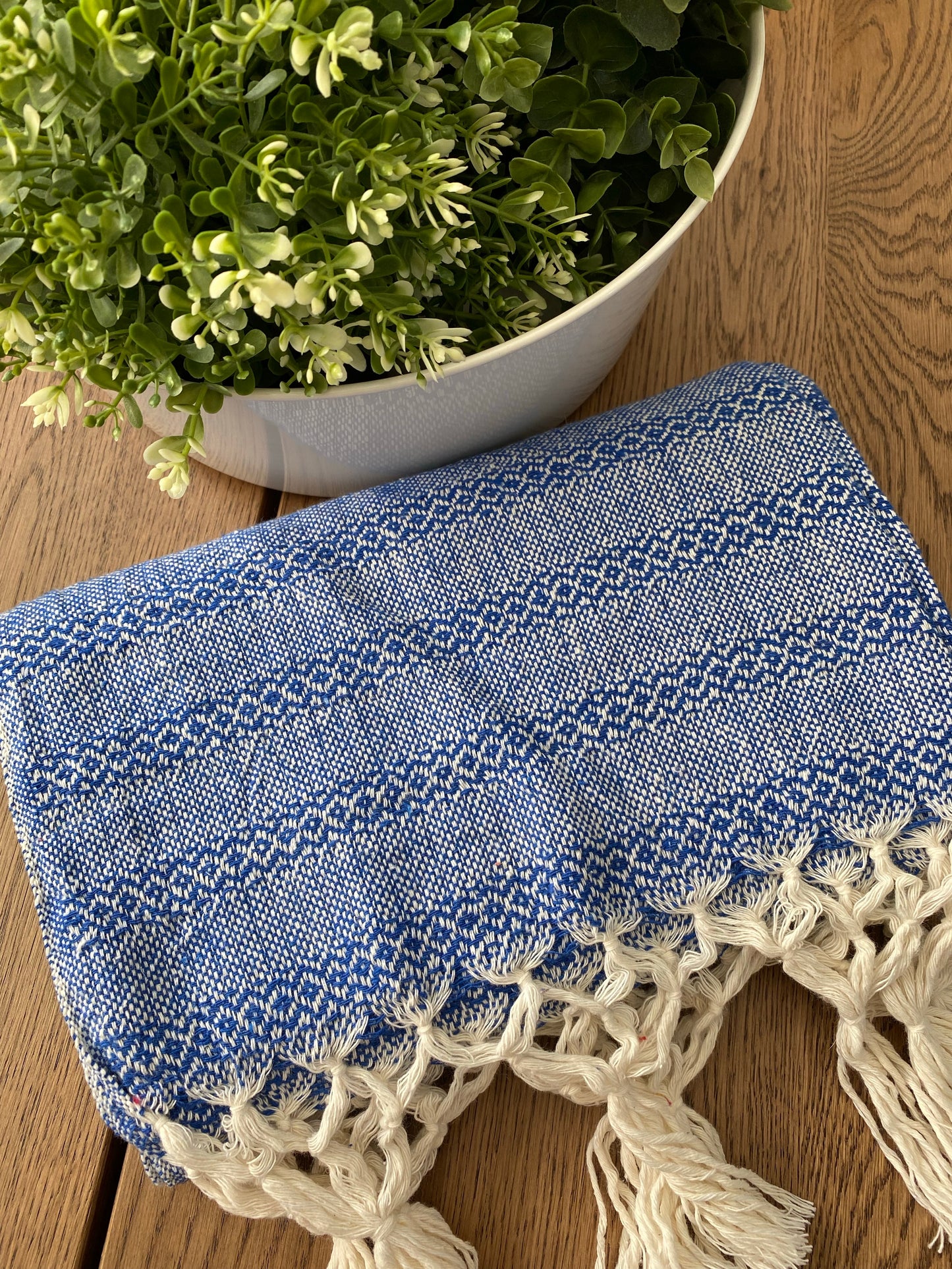 Mexican Rebozo Shawl - Ocean Waves - Lola My Love