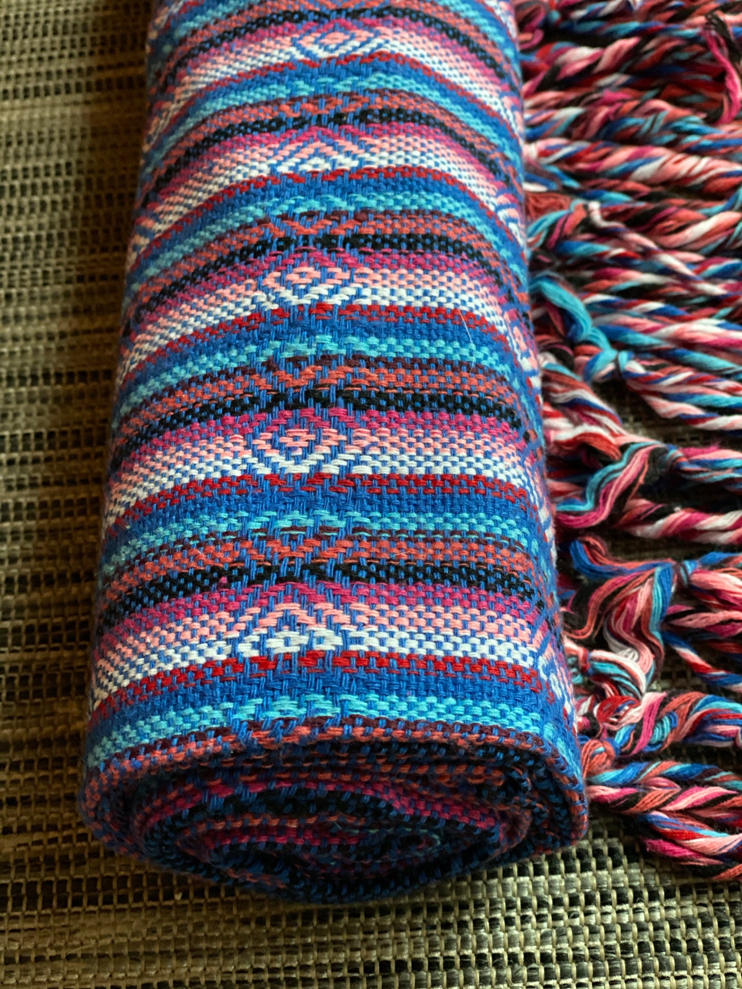 Mexican Rebozo Shawl - Ocean Rainbow - Rebozo Shop Lola My Love