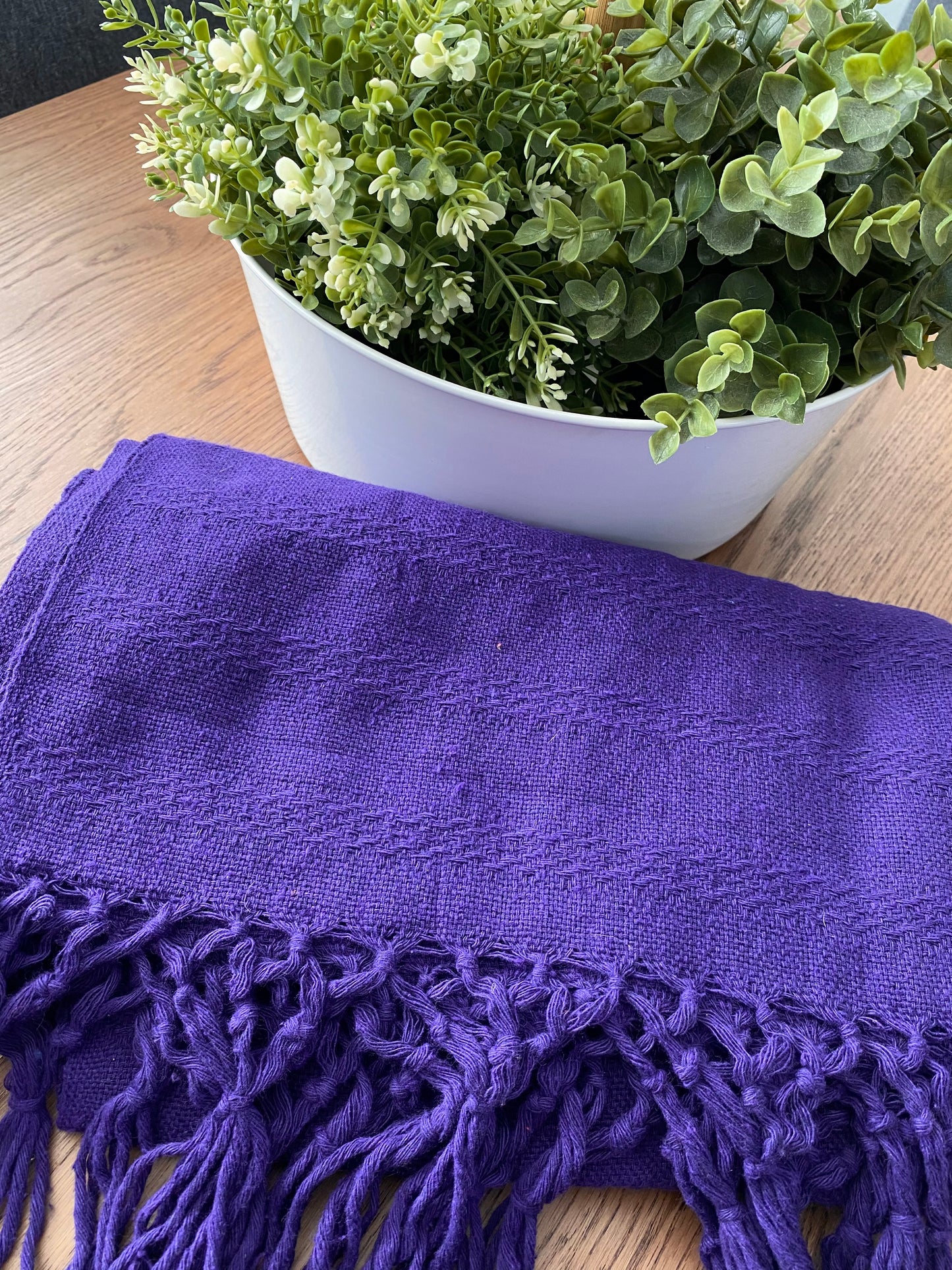 Mexican Rebozo Shawl - Purple Bloom - Rebozo Shop Lola My Love