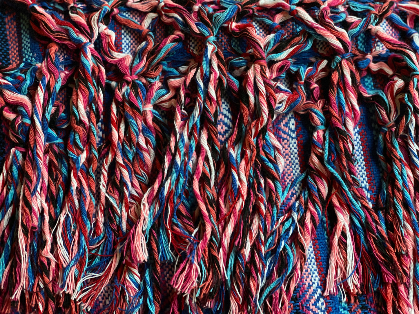Mexican Rebozo Shawl - Ocean Rainbow - Rebozo Shop Lola My Love