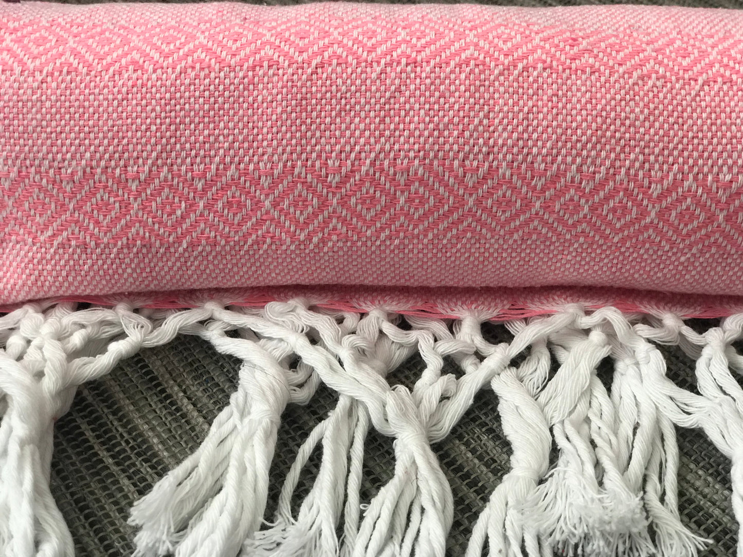 Mexican Rebozo Shawl - Light Pink Vibes - Lola My Love