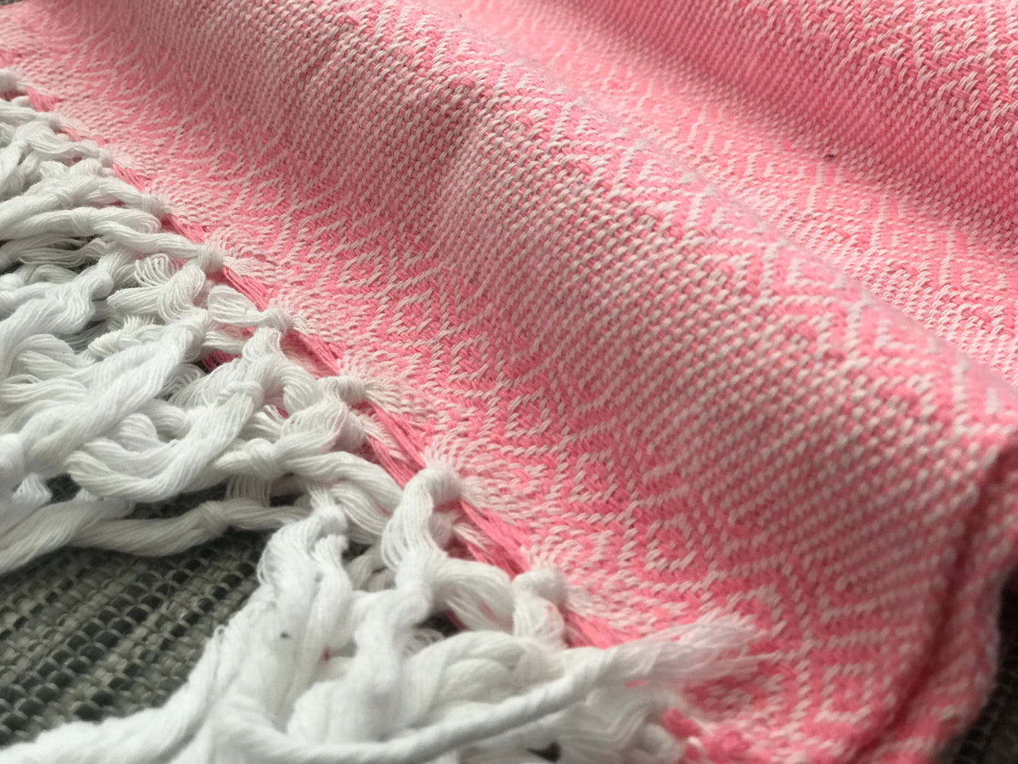 Mexican Rebozo Shawl - Light Pink Vibes - Lola My Love