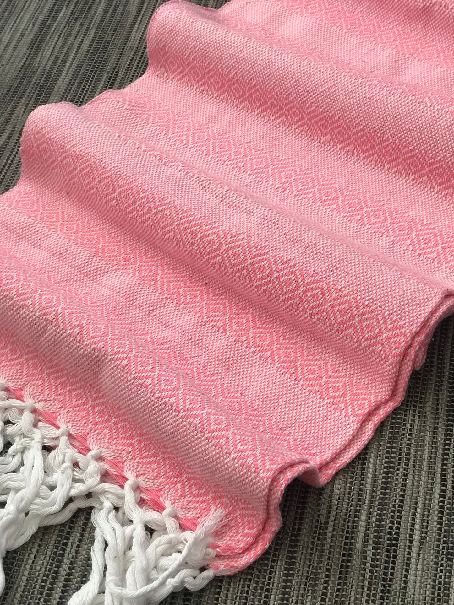 Mexican Rebozo Shawl - Light Pink Vibes - Lola My Love