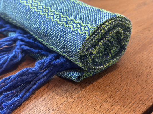 Blue Emerald Mexican rebozo Jose photo 1