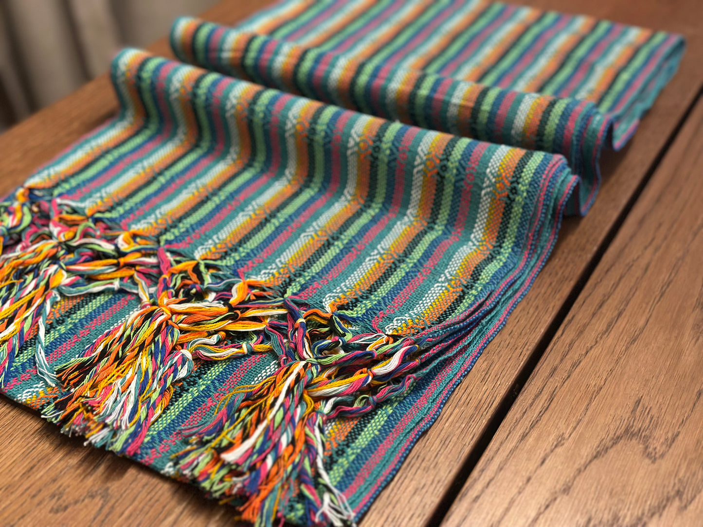 Teal Fiesta Mexican rebozo Jose photo
