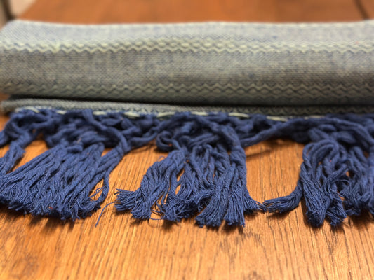 Seafoam Navy Mexican rebozo Jose photo
