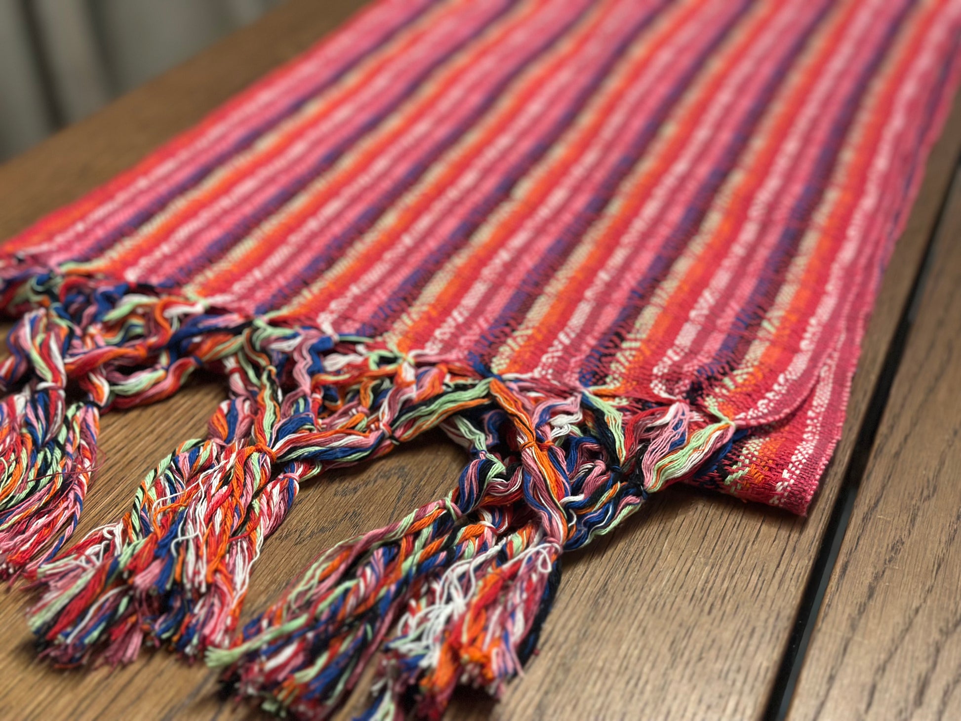 Rosa Flame Mexican rebozo Jose photo