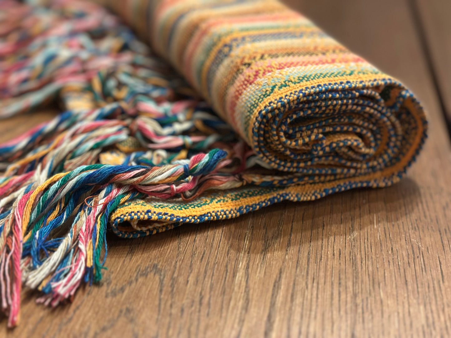 Golden Stripe Mexican rebozo Jose photo