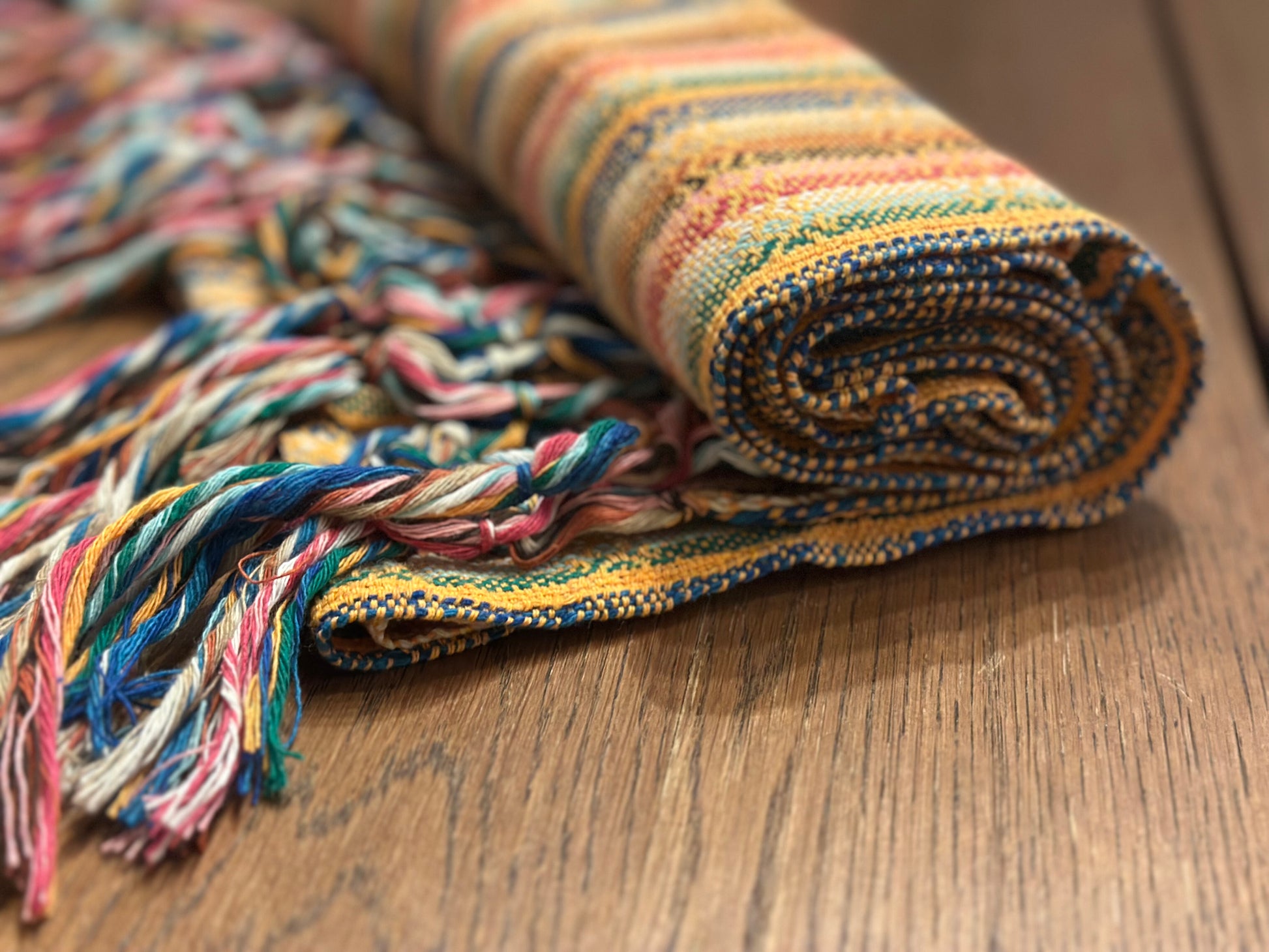 Golden Stripe Mexican rebozo Jose photo