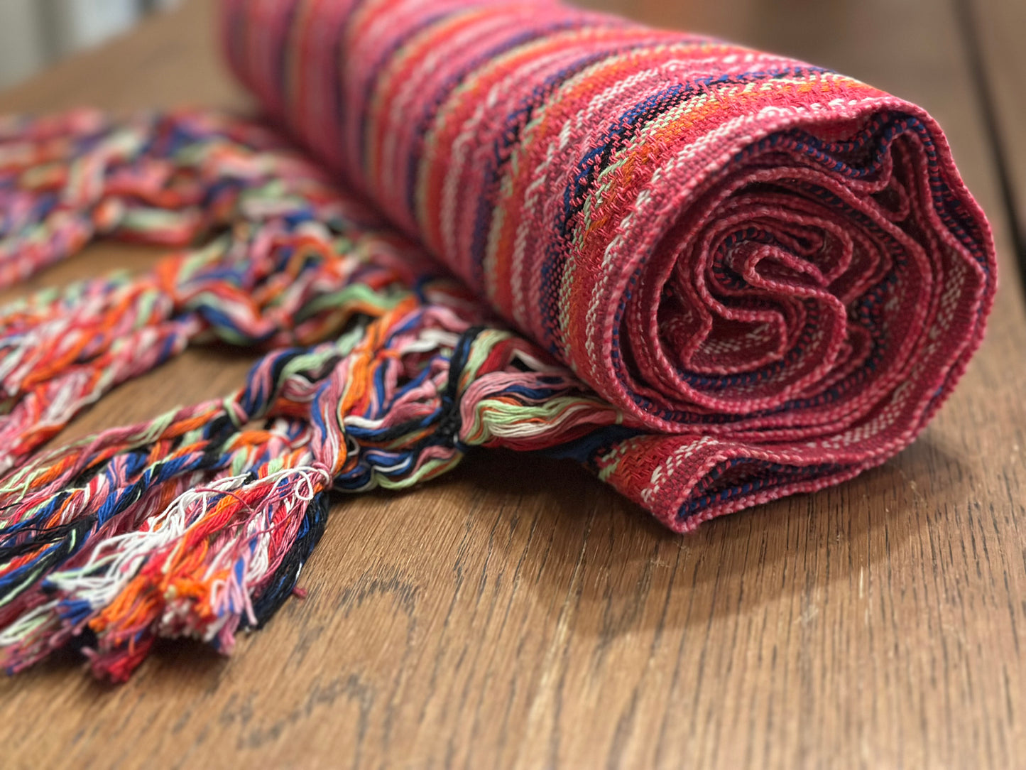 Rosa Flame Mexican rebozo Jose photo
