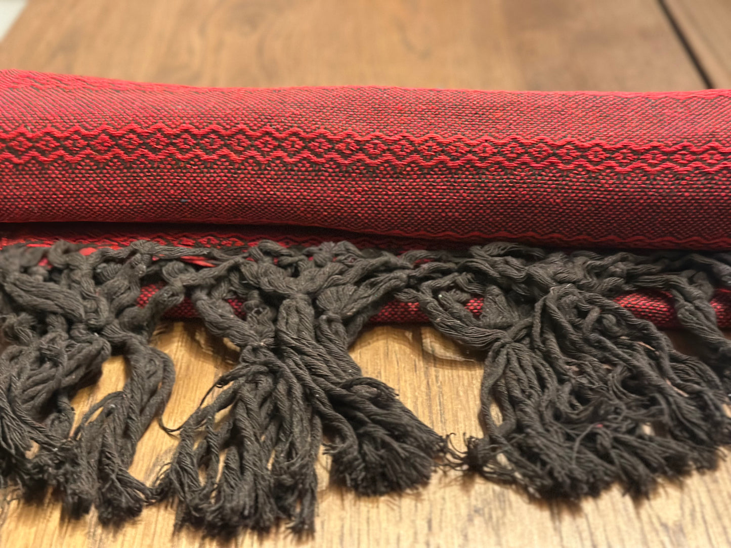 Scarlet Navy Mexican rebozo Jose photo