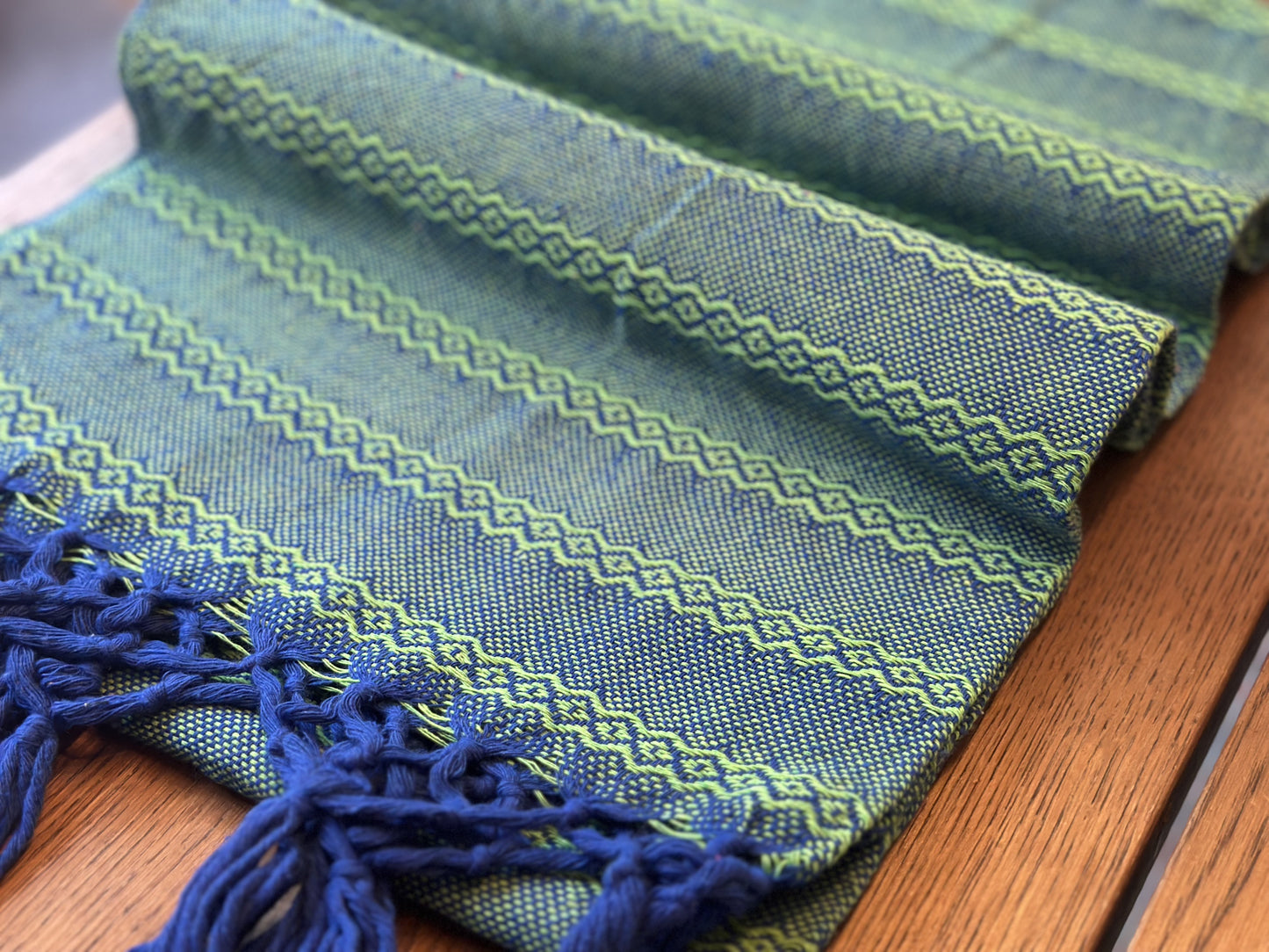 Blue Emerald Mexican rebozo Jose photo 3